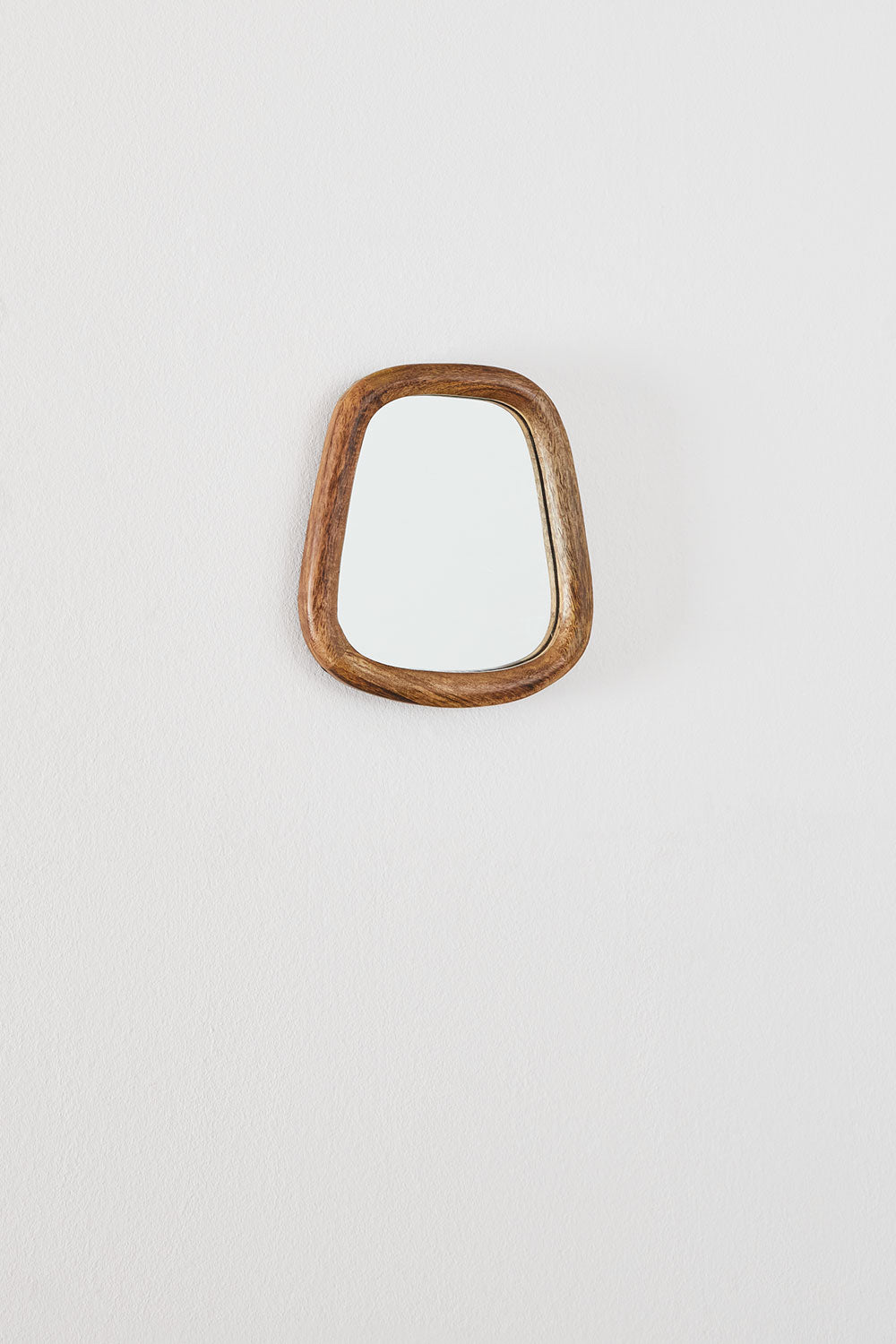 Miroir mural rectangulaire en bois de manguier 19x22 cm Gabael Design