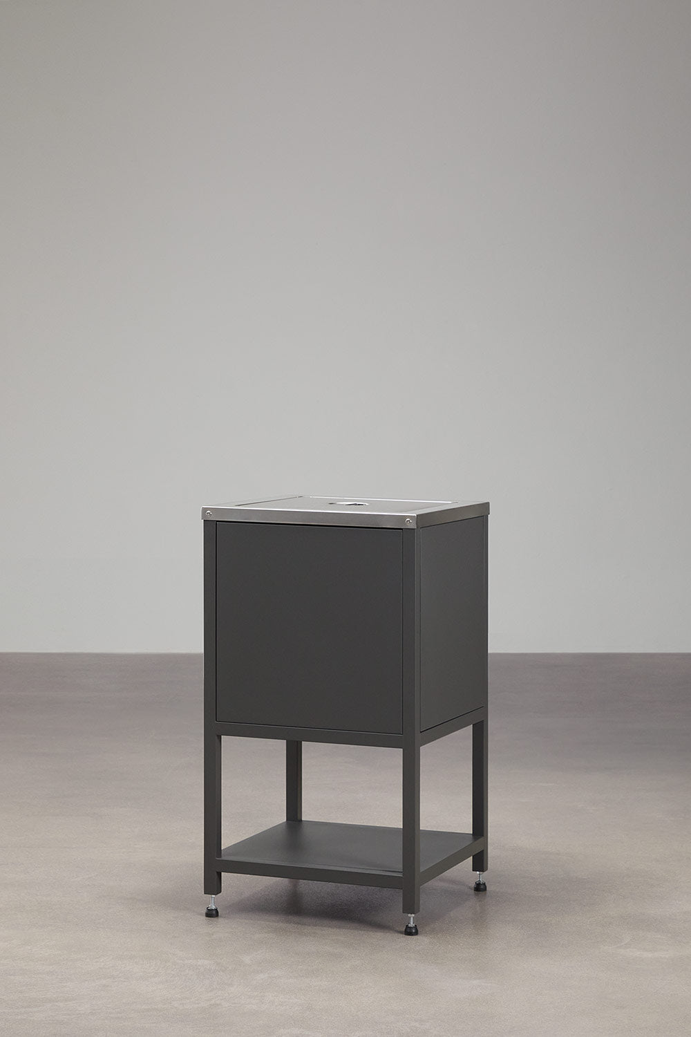 Module d'angle de rangement pour cuisine modulaire d'extérieur en acier Savona