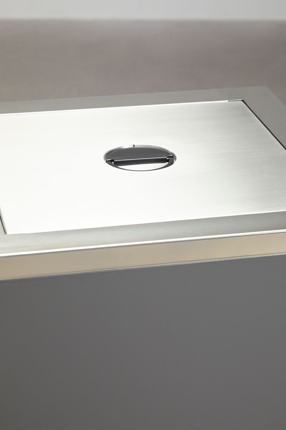 Module d'angle de rangement pour cuisine modulaire d'extérieur en acier Savona