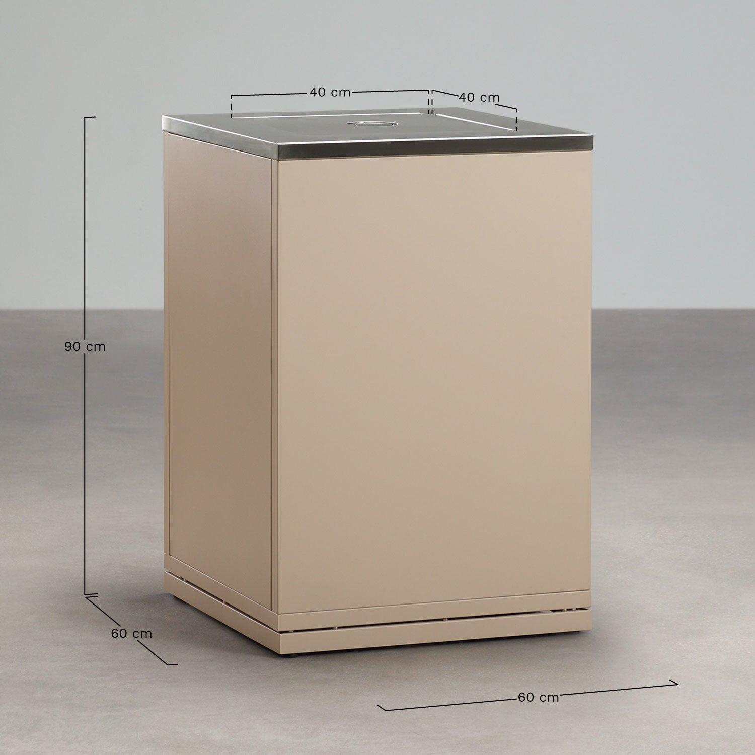Module d'angle de rangement pour cuisine modulaire extérieure en acier Rivana