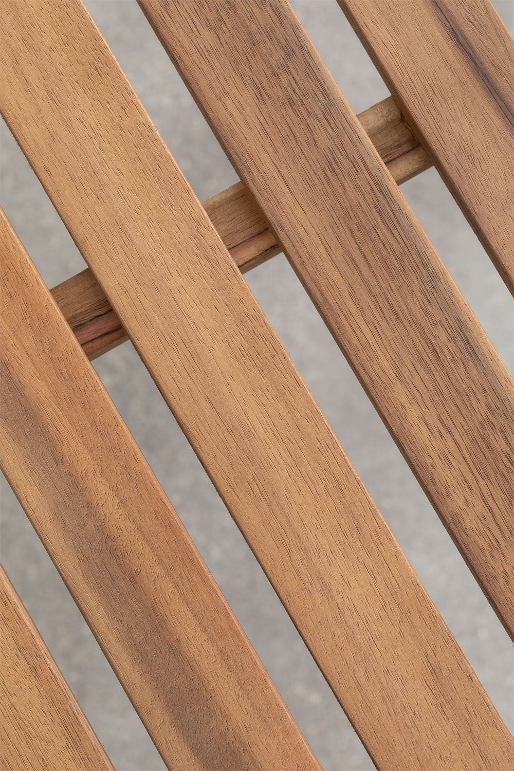 Pack de 2 chaises de jardin empilables en acier et bois d'acacia Artus