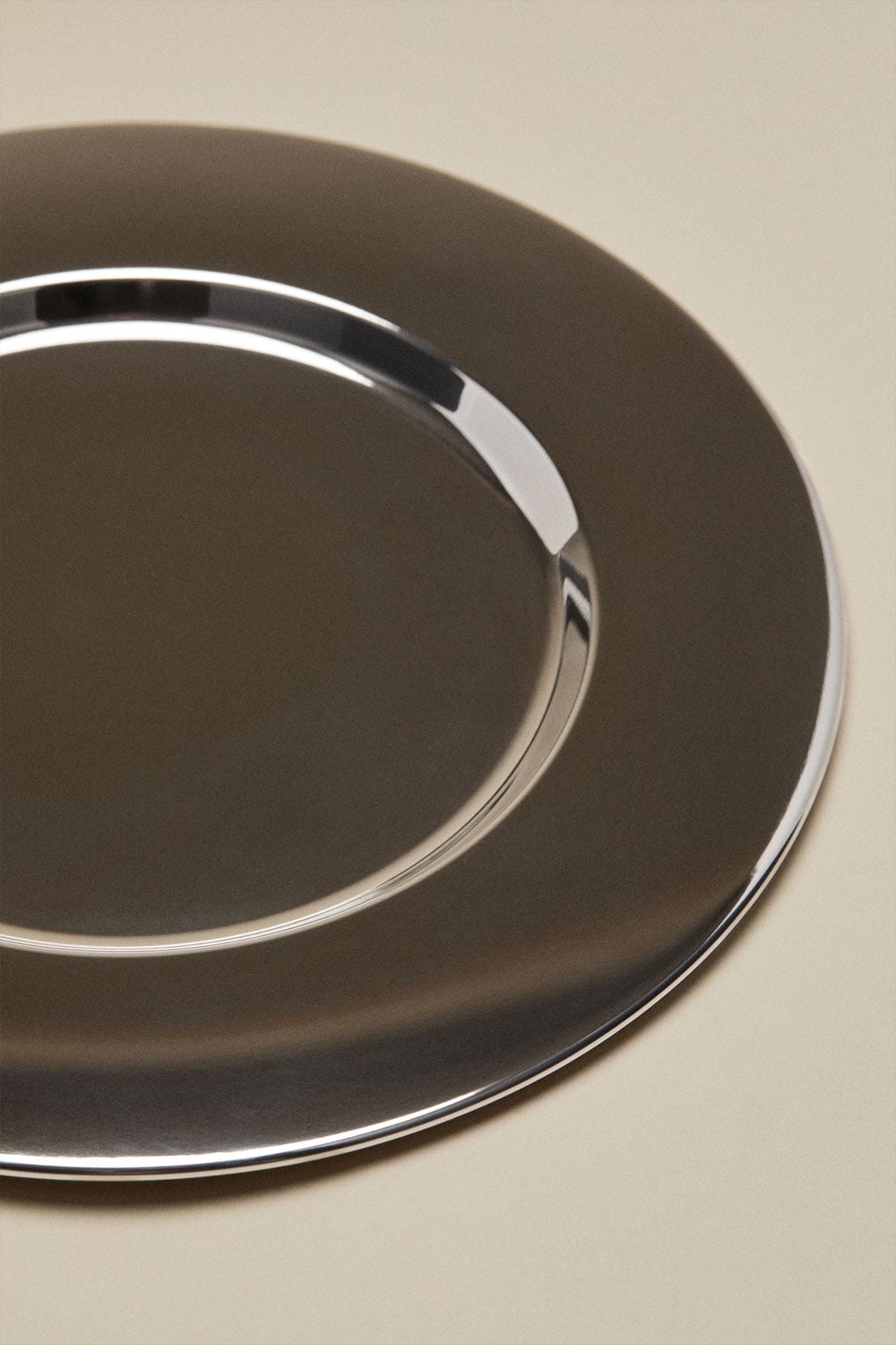 Pack de 2 sous-assiettes Ø30 cm en acier inoxydable Kirsh
