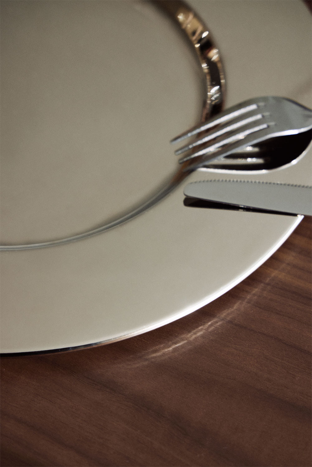 Pack de 2 sous-assiettes Ø30 cm en acier inoxydable Kirsh