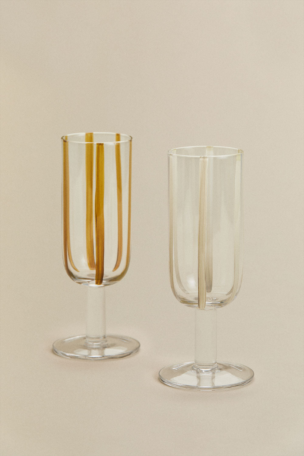 Pack de 4 coupes à champagne 26 cl en verre Jalviana