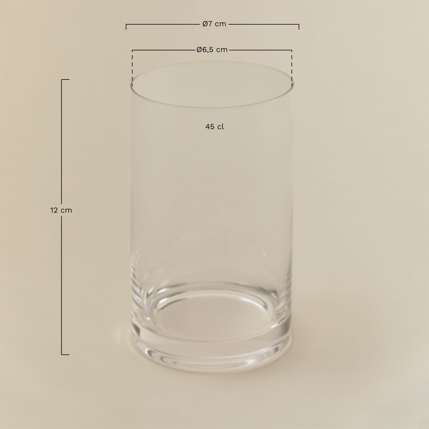 Pack de 4 verres 45 cl en verre Lioare