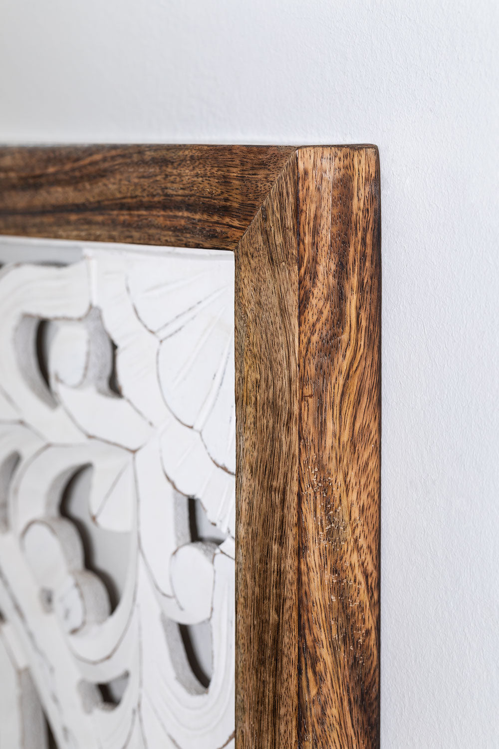 Panneau décoratif carré 65x65 cm en bois Narmadas