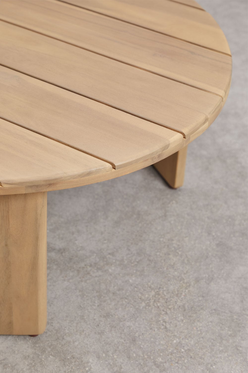 Ensemble de jardin avec canapé 3 places, 2 fauteuils et table basse en bois d'acacia Uleno
