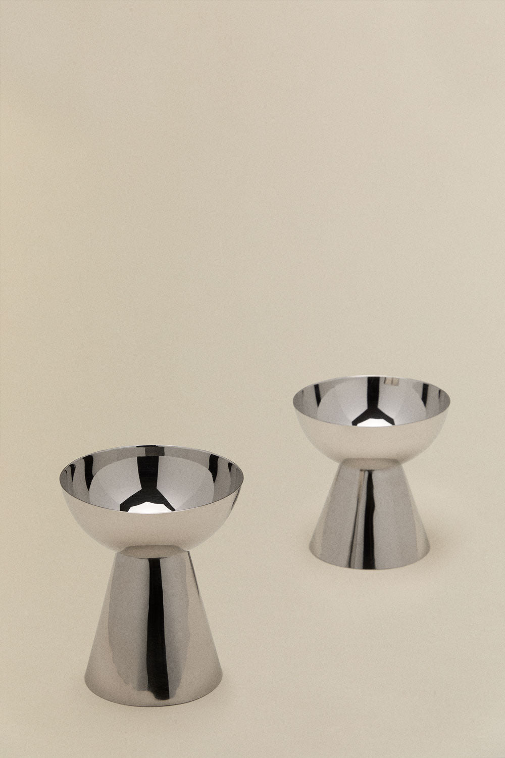 Set de 2 chandeliers en acier inoxydable Silentinan
