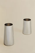 Set de 2 vases en acier inoxydable Padulin
