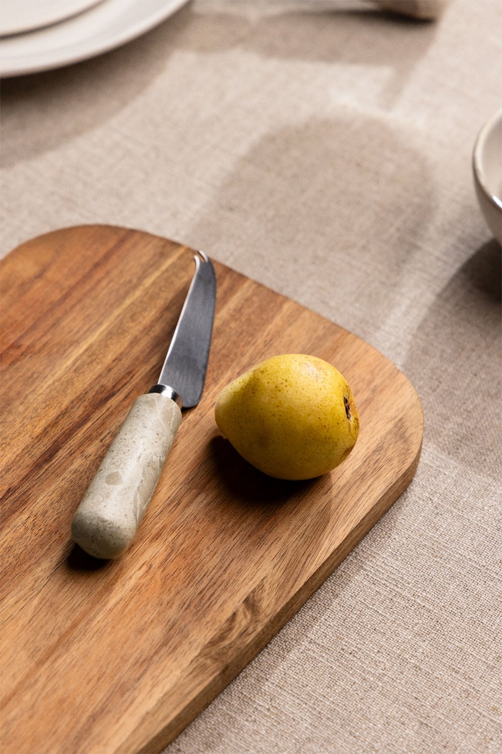 Set de 3 couverts à fromage en marbre et acier inoxydable Calven