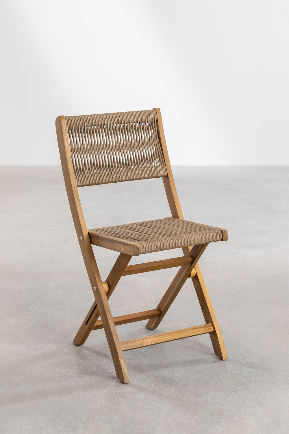 Ensemble table de jardin pliante classique Delawer et 2 chaises 