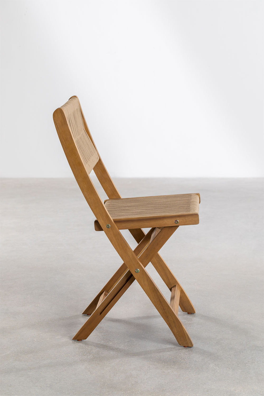 Ensemble table de jardin pliante classique Delawer et 2 chaises 