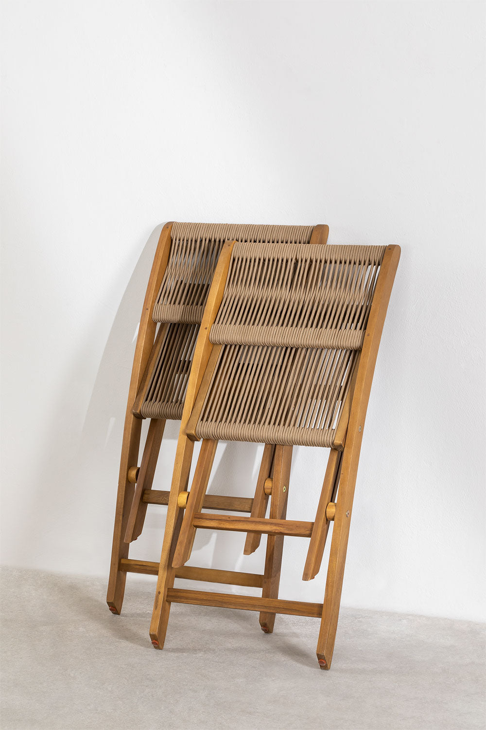 Ensemble table de jardin pliante classique Delawer et 2 chaises 