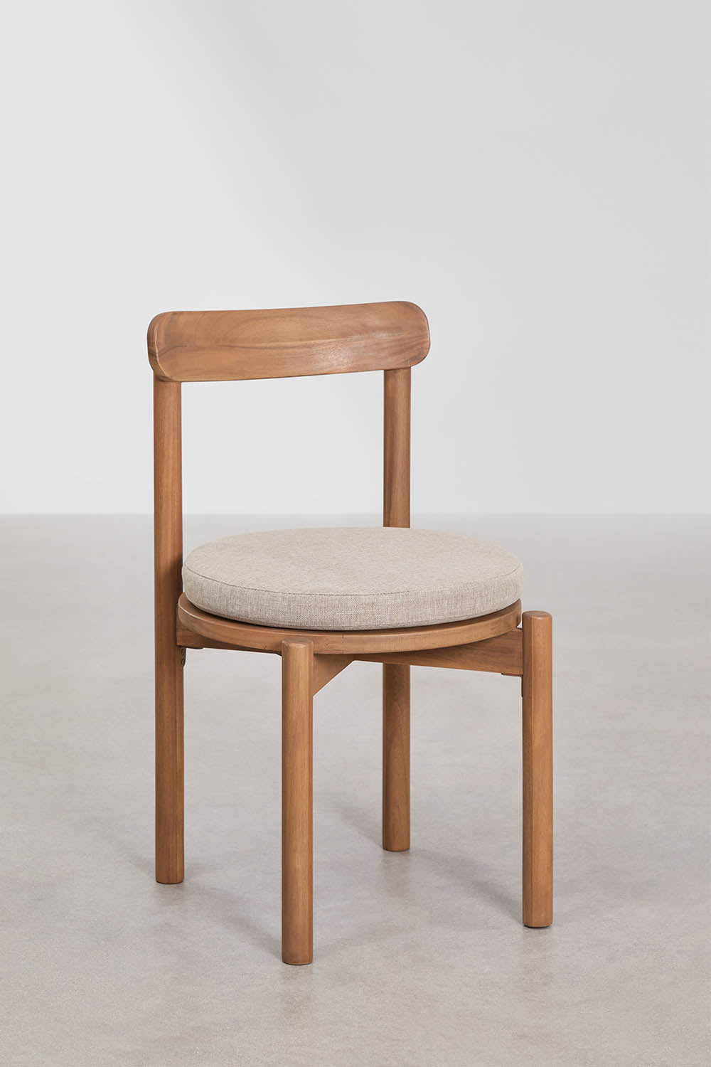 Set de table rectangulaire extensible Duala 250-310x105 cm et 14 chaises de salle à manger en bois d'acacia Nualis
