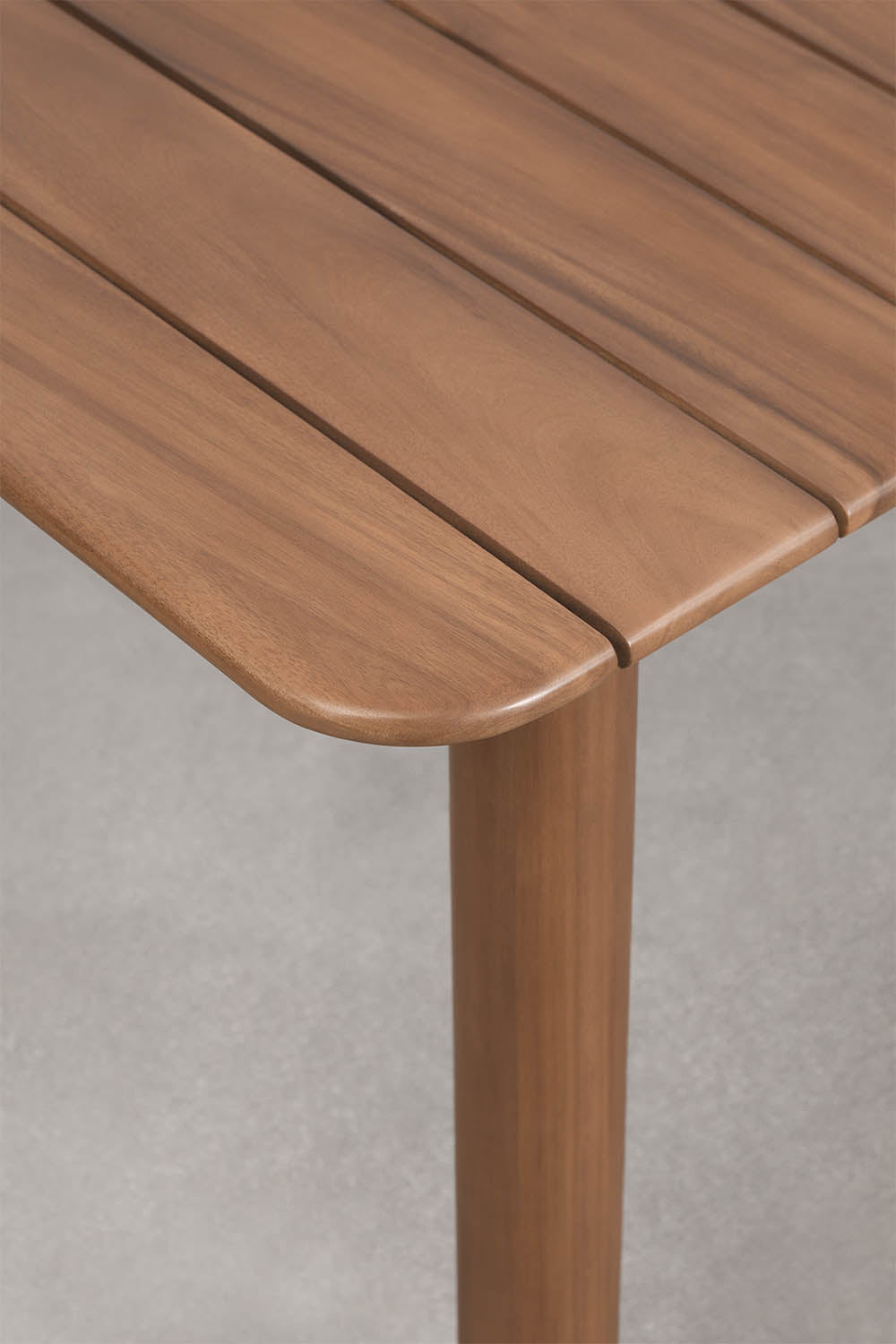 Set de table rectangulaire extensible Duala 250-310x105 cm et 14 chaises de salle à manger en bois d'acacia Nualis