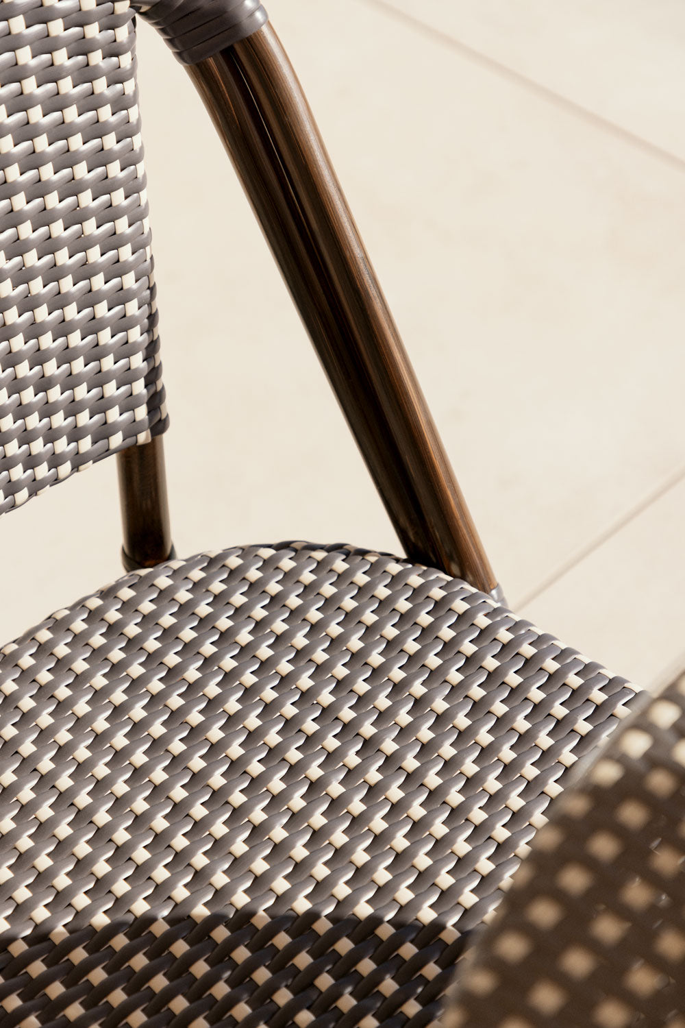 Lot de 4 chaises de jardin empilables en aluminium Brielle Bistro
