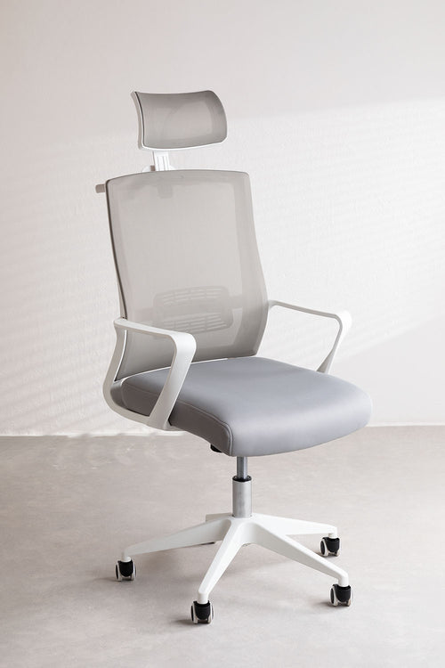 Chaise de bureau avec roulettes et accoudoirs en polypropylène Teill Colors