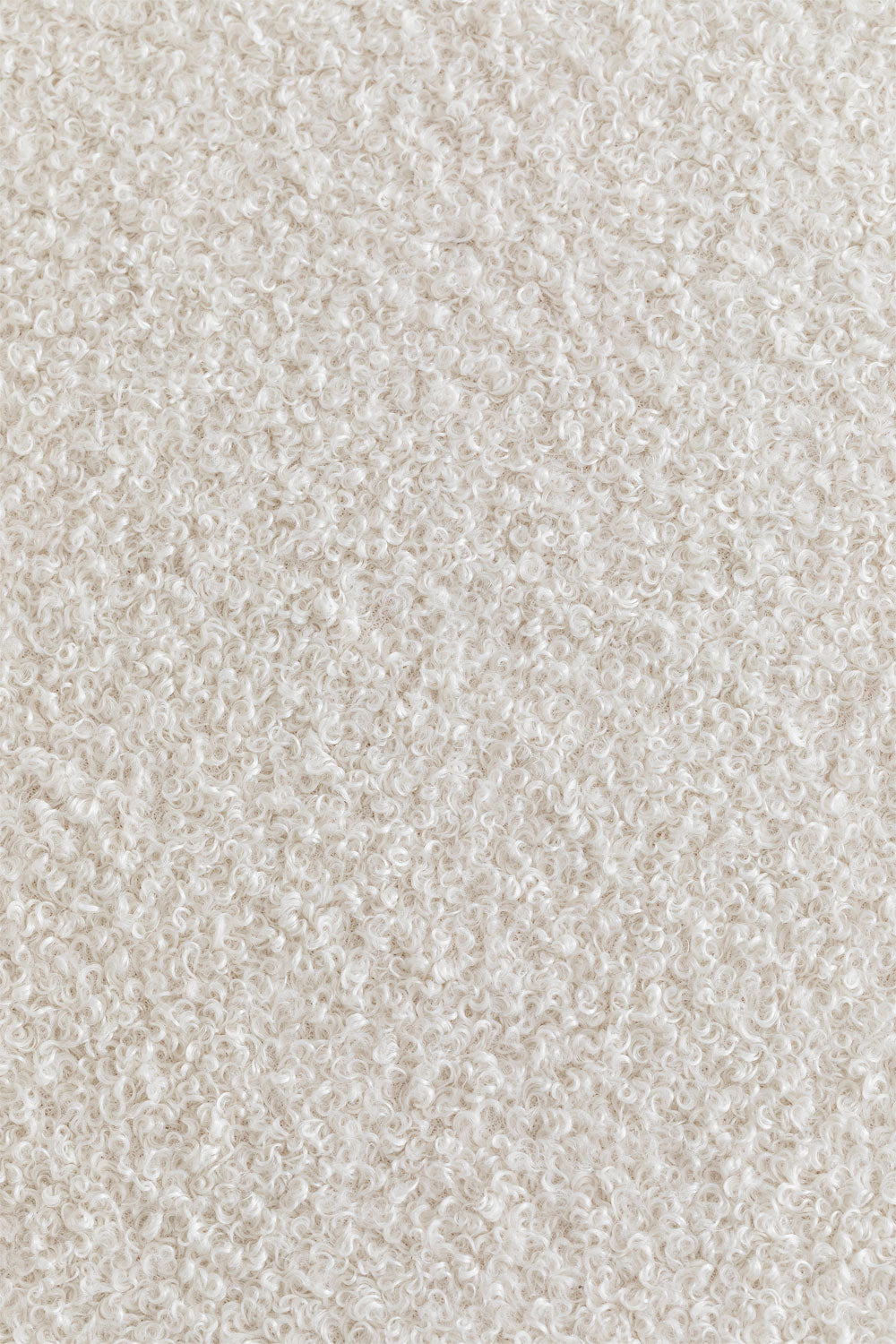Canapé modulaire 2 pièces avec 2 poufs triangulaires en tissu bouclette Borjan