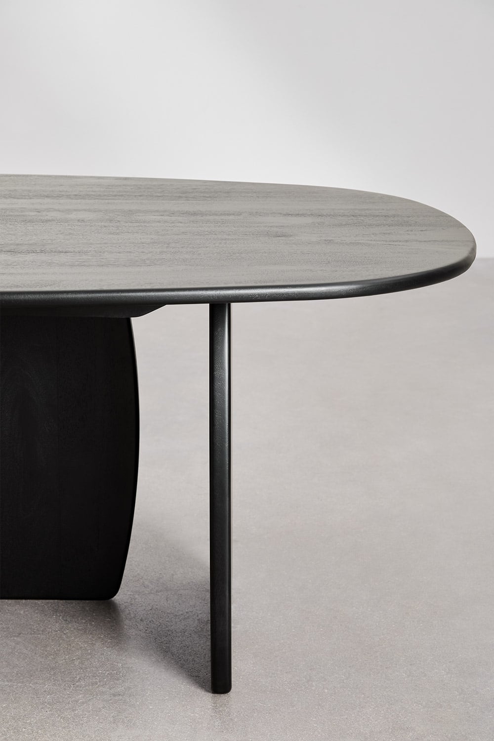 Table à manger ovale 260x120 cm en bois de manguier Agathe