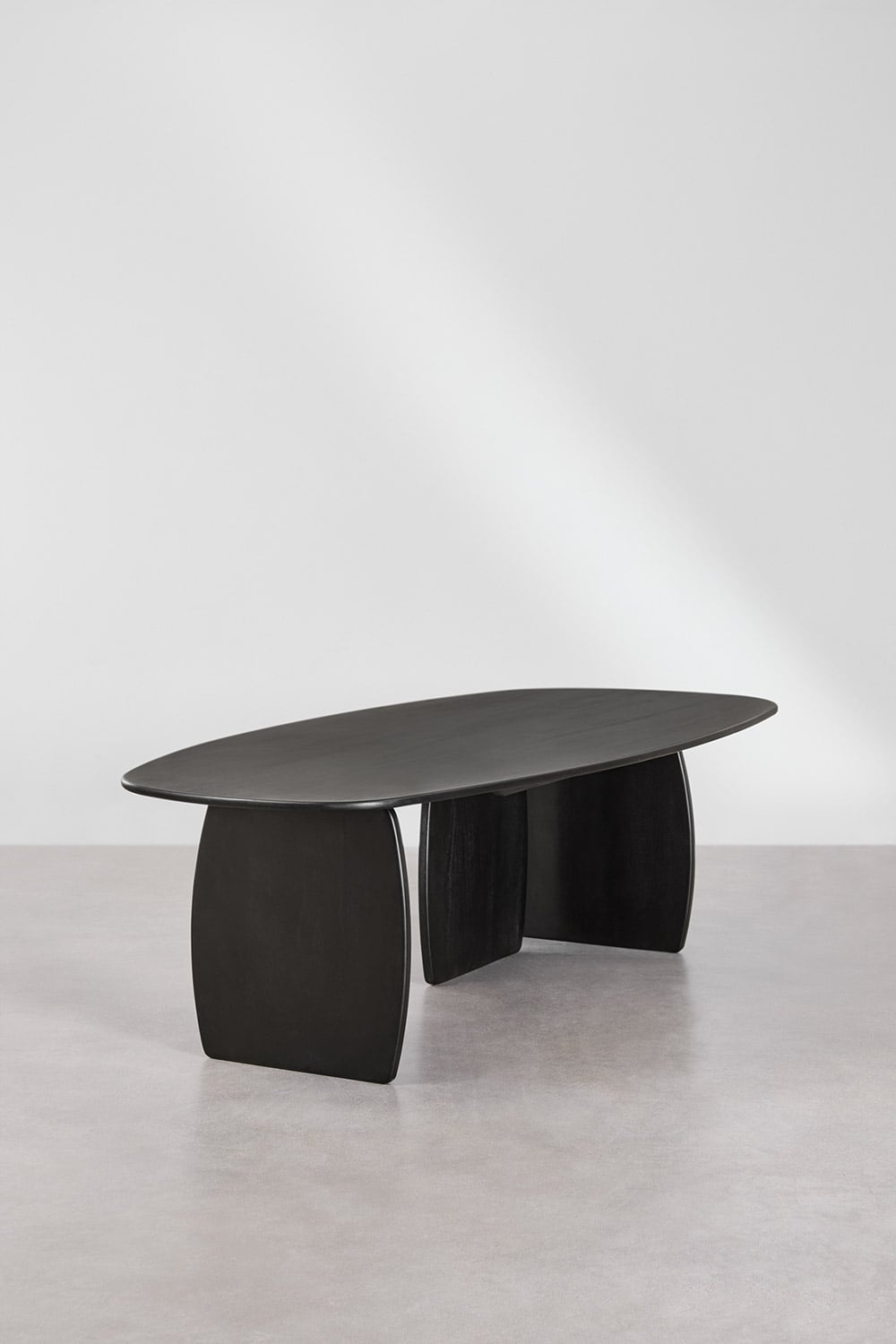 Table à manger ovale 260x120 cm en bois de manguier Agathe