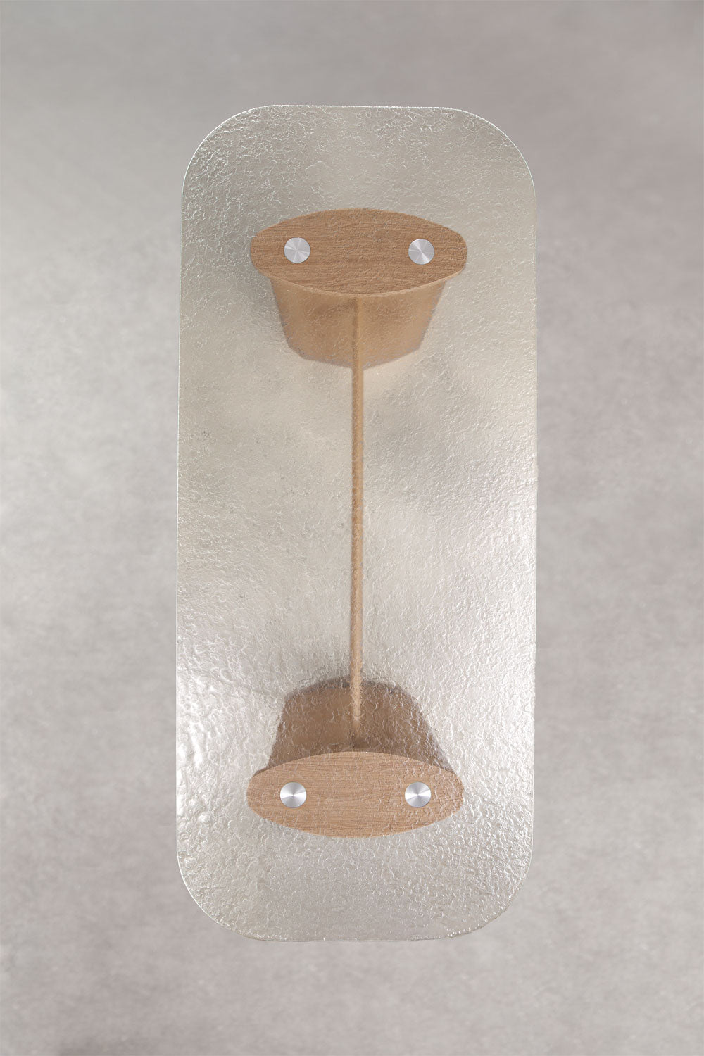 Table à manger rectangulaire 260x110 cm en verre trempé et MDF Zarvi