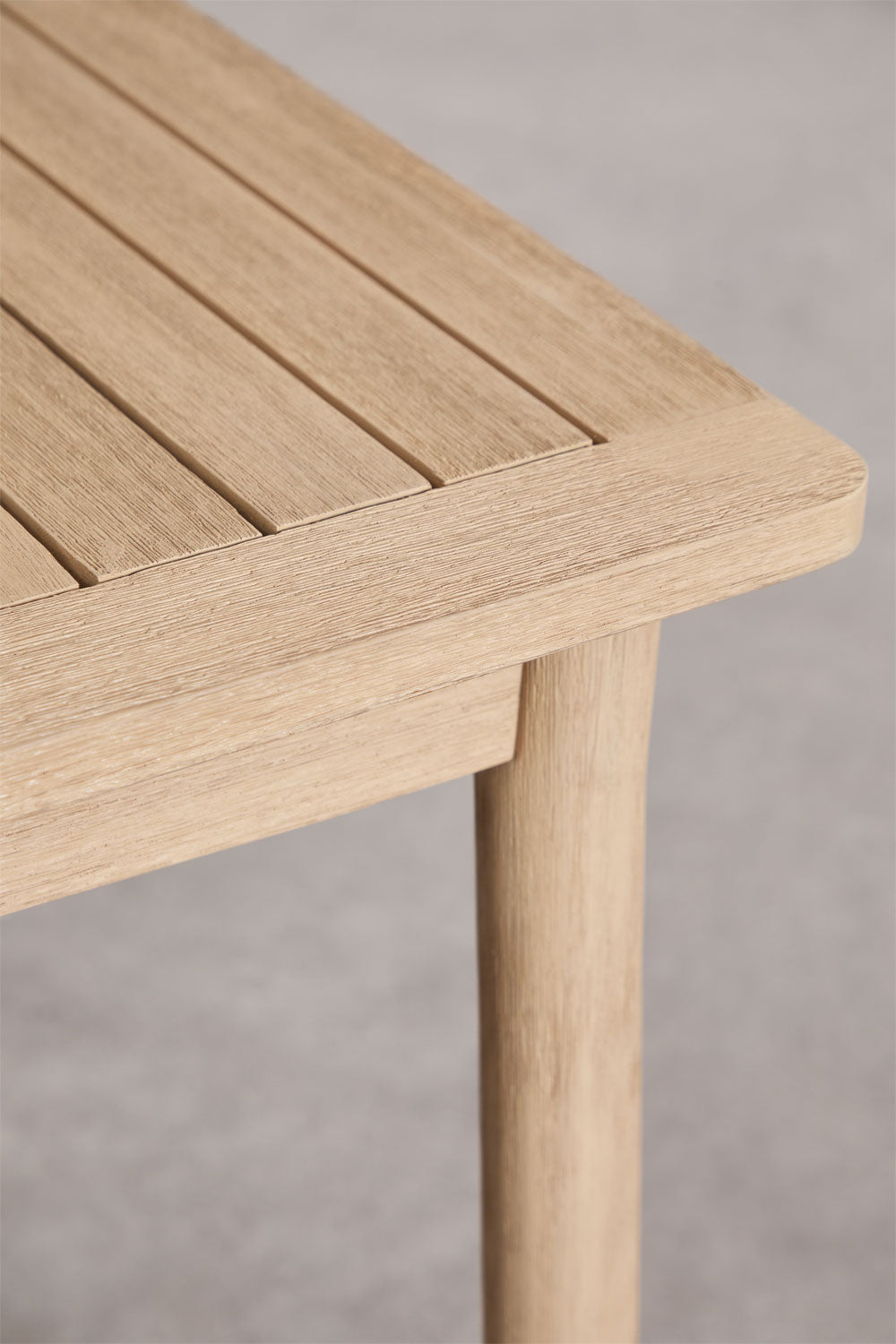 Table à manger extensible 100-160x100 cm en bois d'acacia Karvia