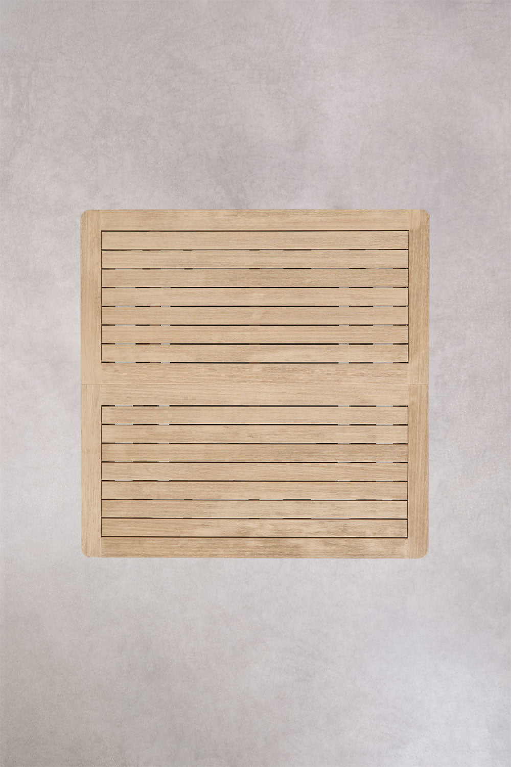 Table à manger extensible 100-160x100 cm en bois d'acacia Karvia