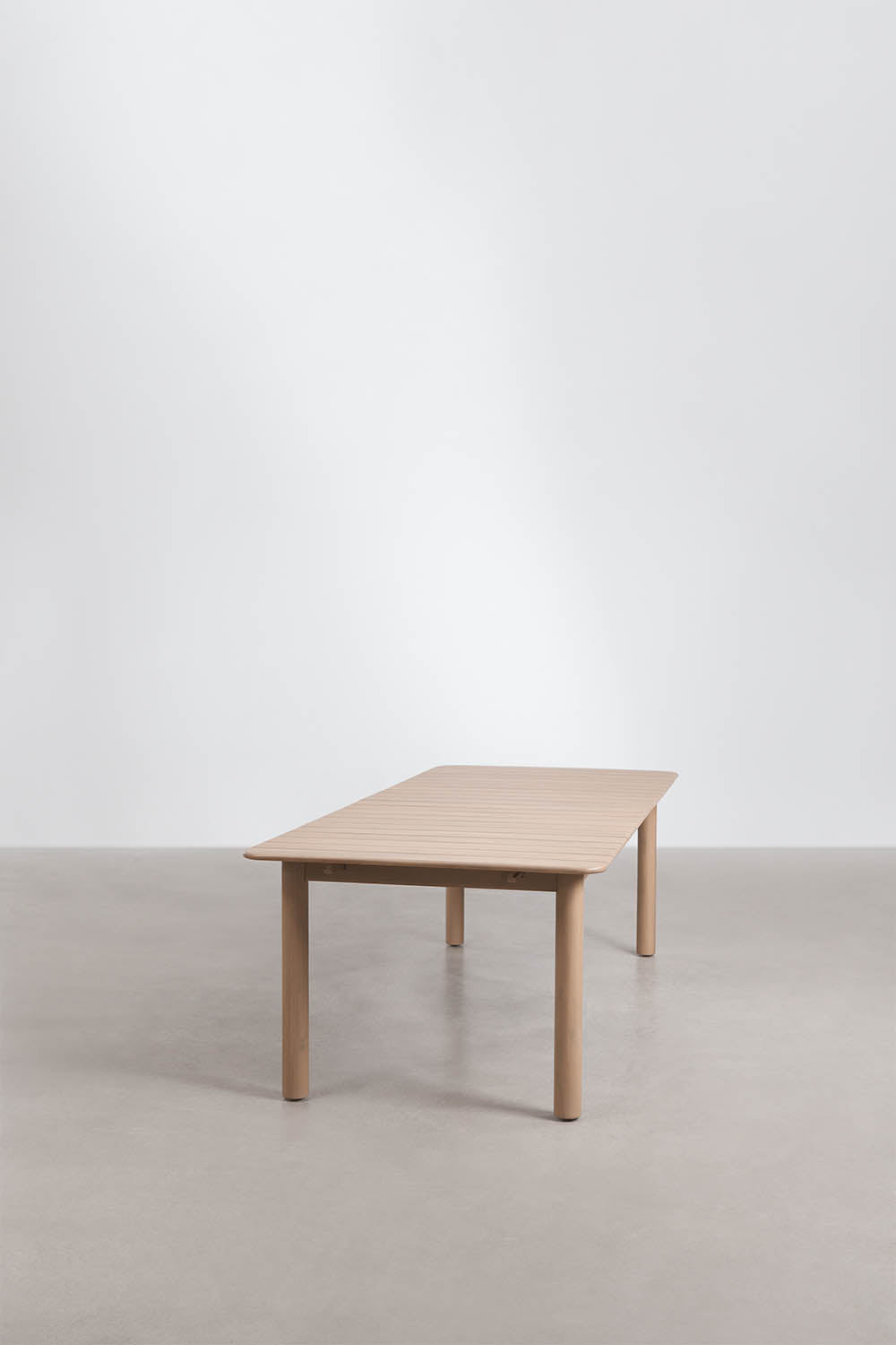 Table à manger rectangulaire extensible 250-310x105 cm en bois d'acacia Duala