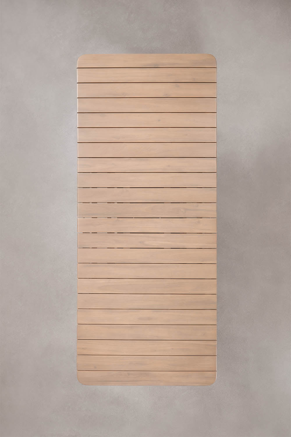 Table à manger rectangulaire extensible 250-310x105 cm en bois d'acacia Duala