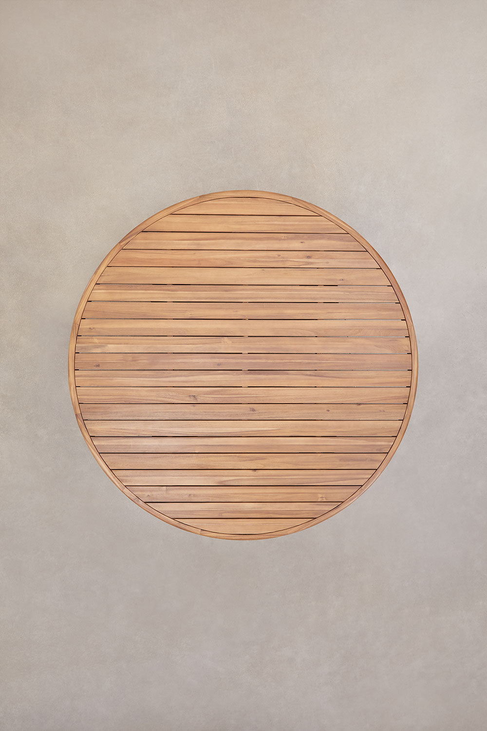 Table de salle à manger ronde en bois d'acacia Ginara