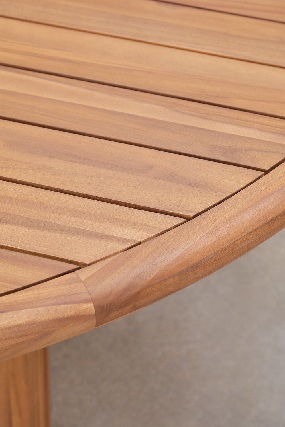 Table de salle à manger ronde en bois d'acacia Ginara