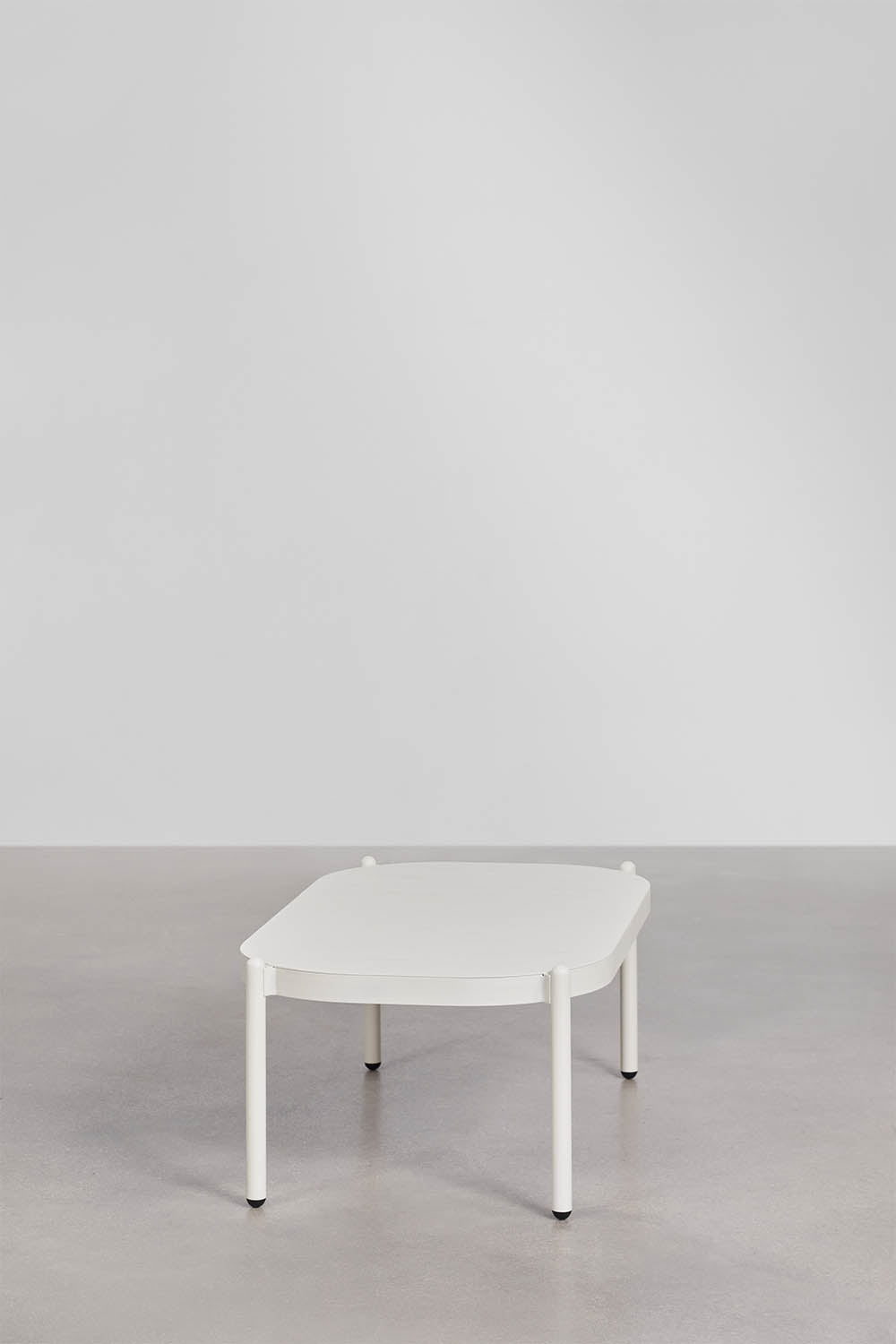 Table basse rectangulaire de jardin 95x55 cm en aluminium Duroli