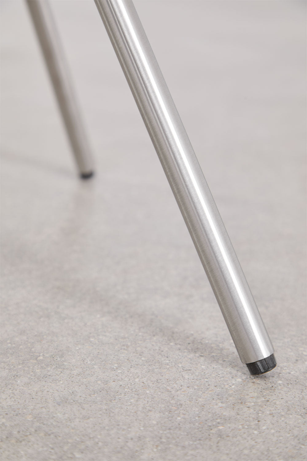 Table de chevet en acier inoxydable et verre trempé Itsoro