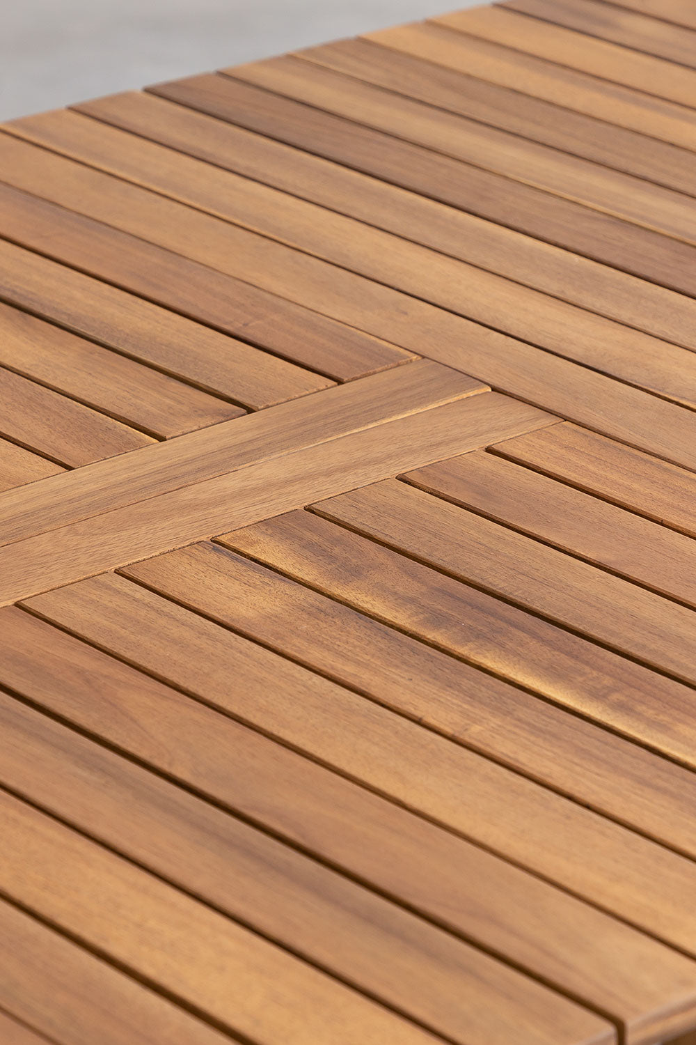 Table de jardin rectangulaire extensible 160-210x90 cm en bois d'acacia Tenay