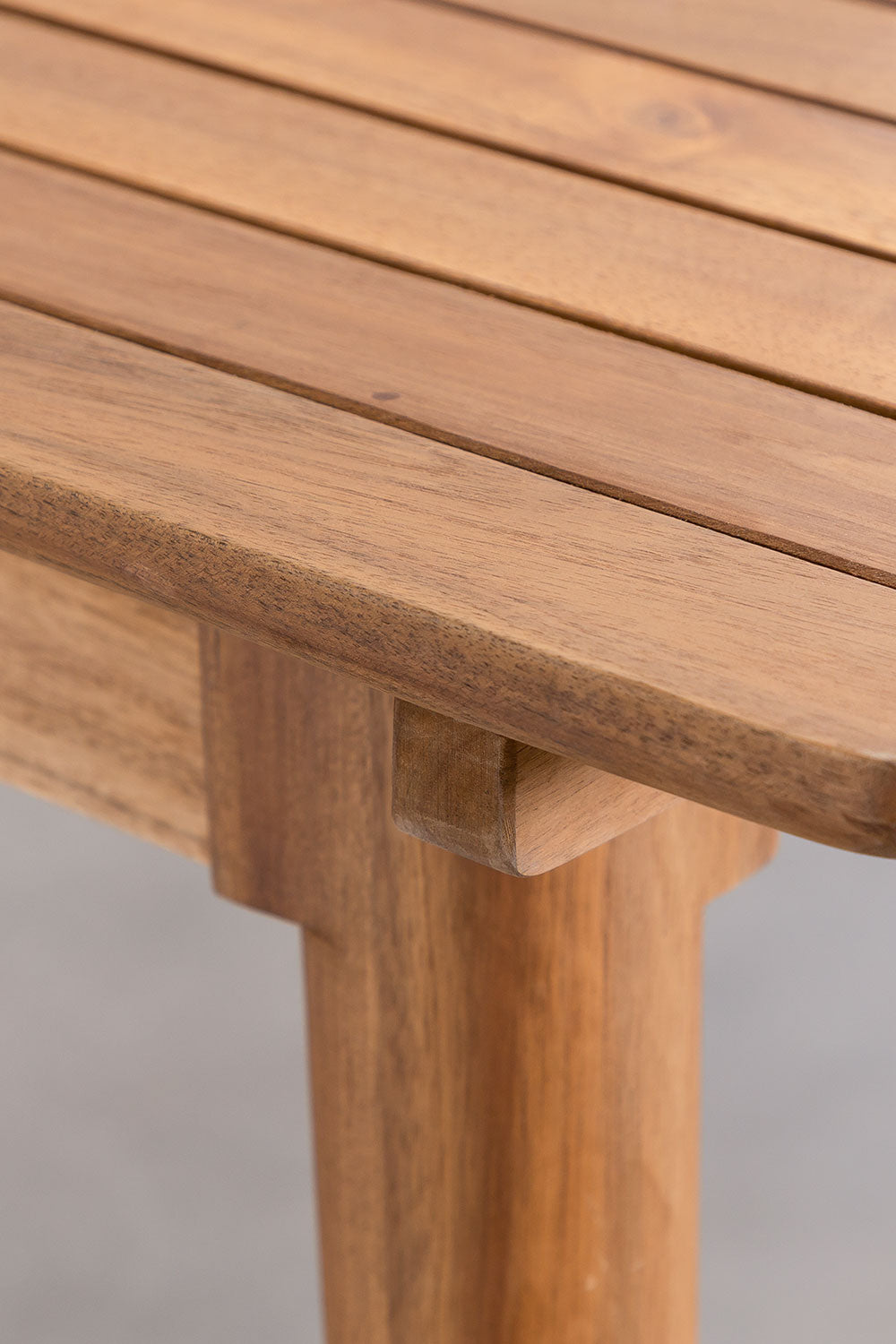 Table de jardin rectangulaire extensible 160-210x90 cm en bois d'acacia Tenay