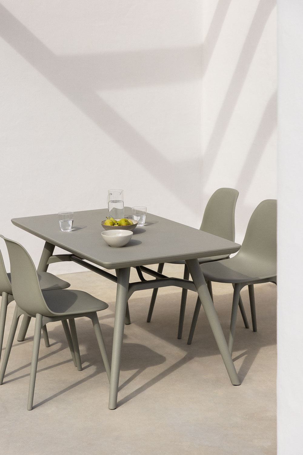 Table de jardin rectangulaire 135x80 cm en polypropylène Scand