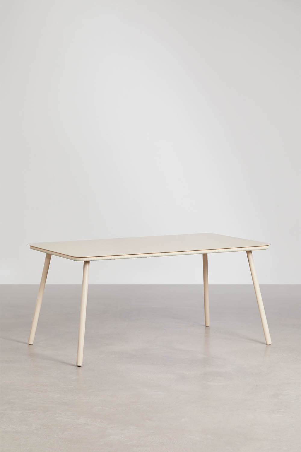 Table de jardin rectangulaire 160x90 cm en verre Arhiza