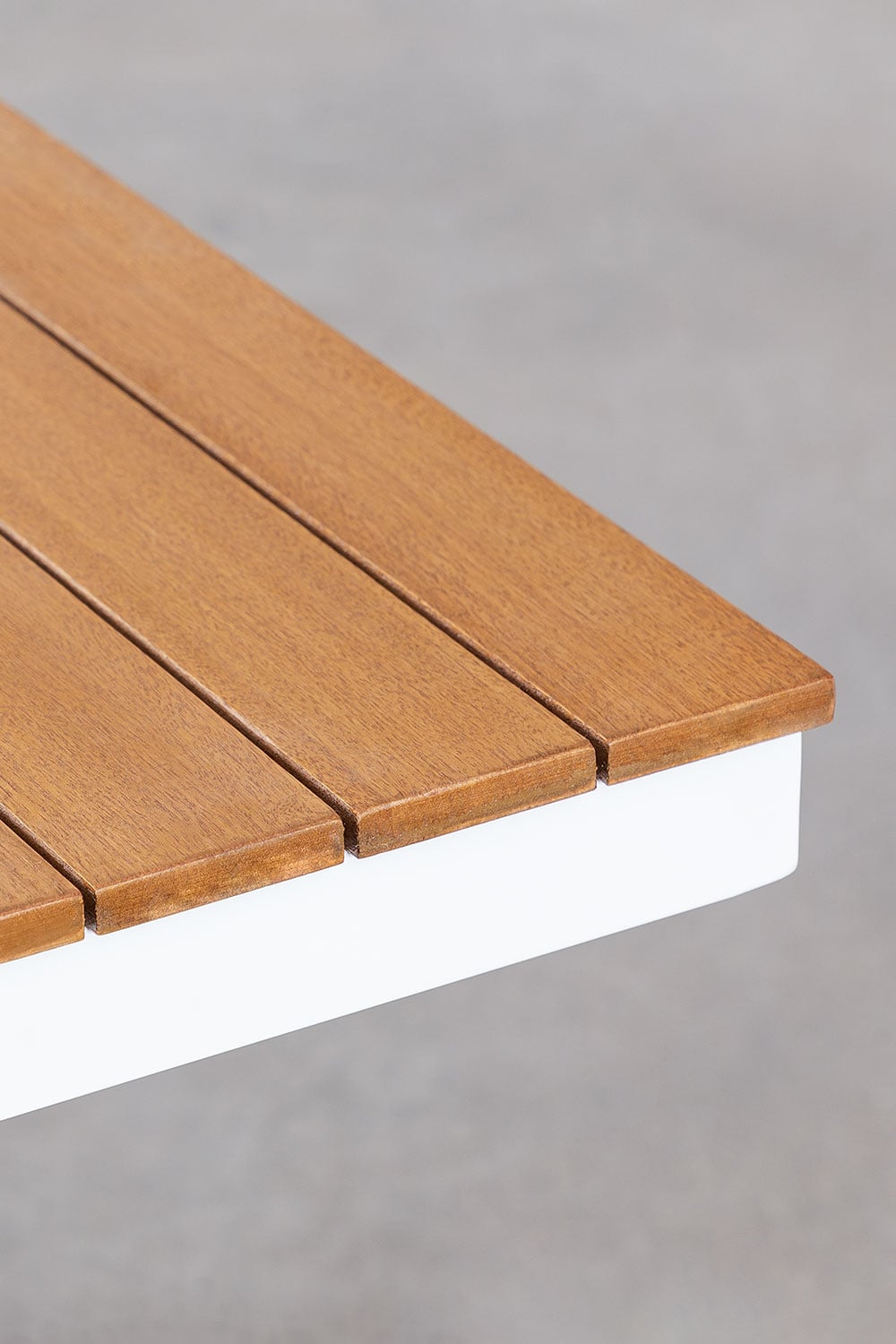 Table de jardin rectangulaire 180x100 cm en bois d'eucalyptus et aluminium Archer