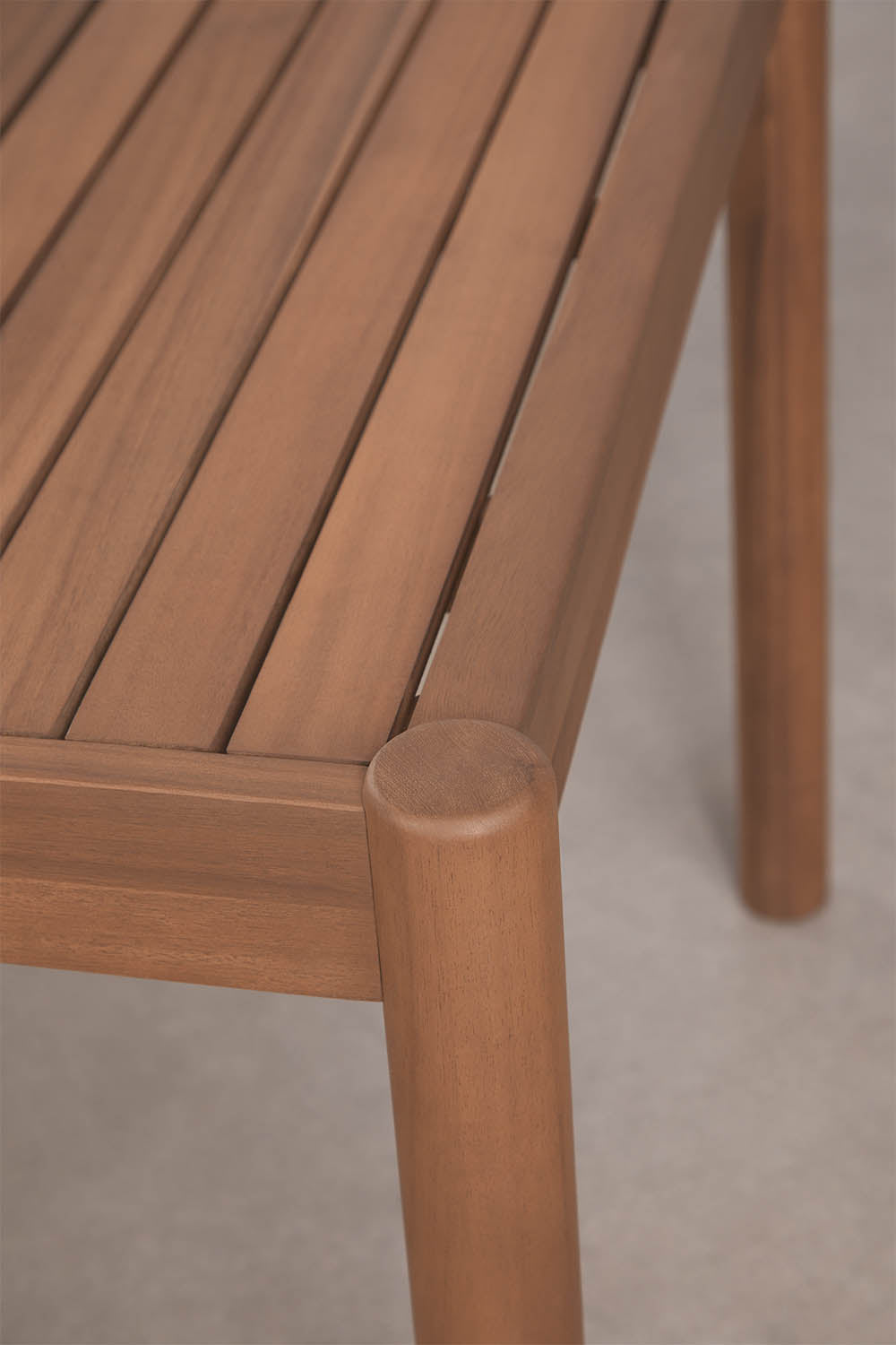 Table de jardin rectangulaire en bois d'acacia Karvia