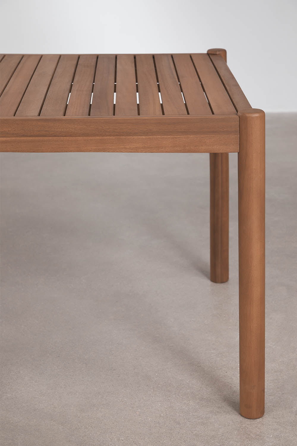 Table de jardin rectangulaire en bois d'acacia Karvia