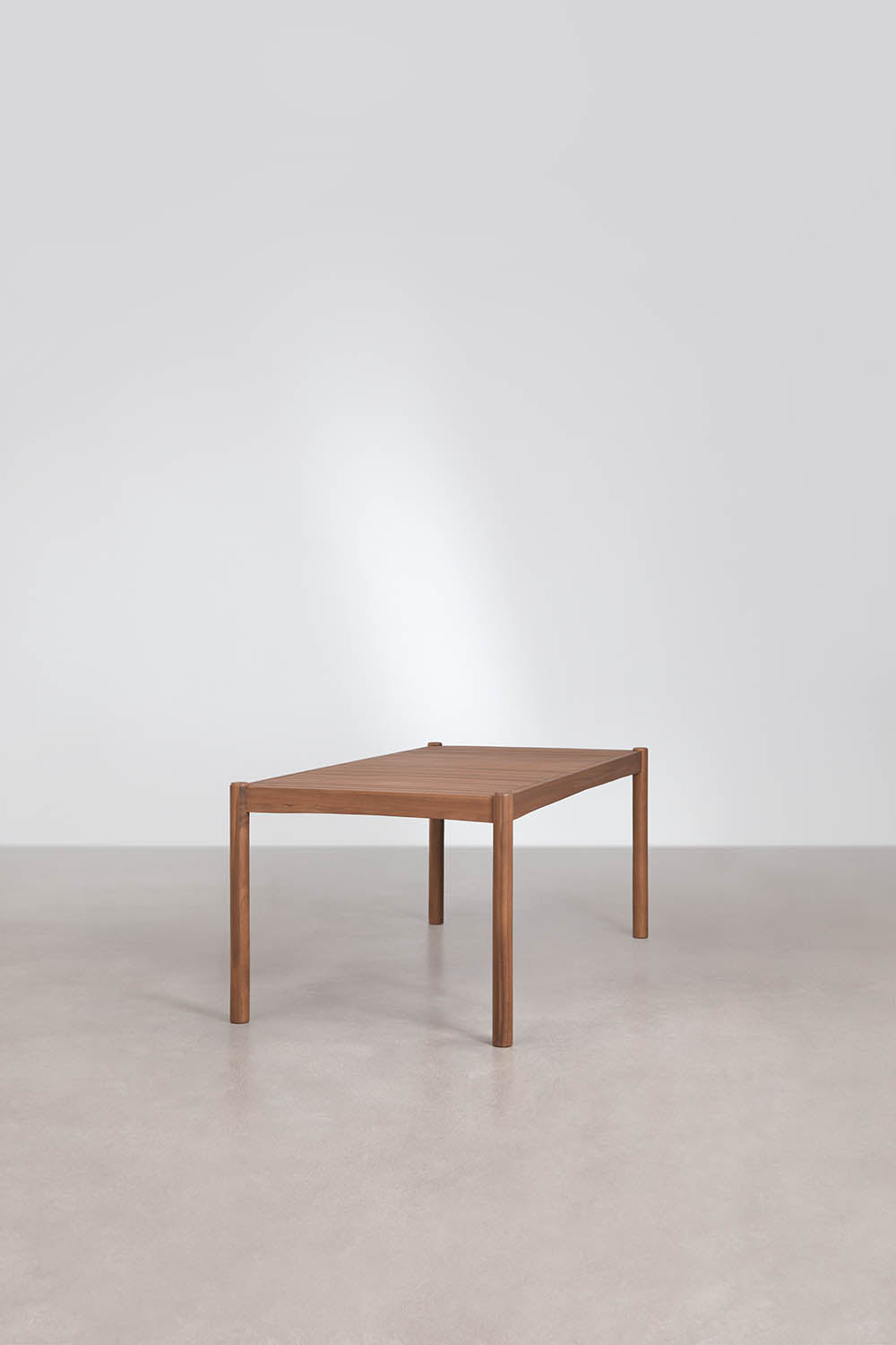 Table de jardin rectangulaire en bois d'acacia Karvia