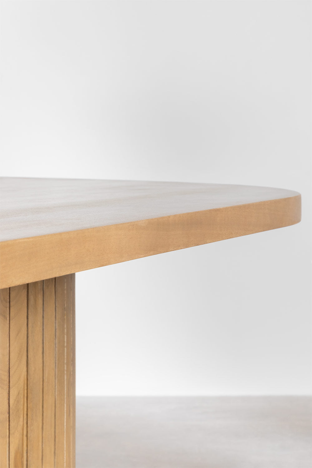 Table à manger ovale en bois de manguier Analis