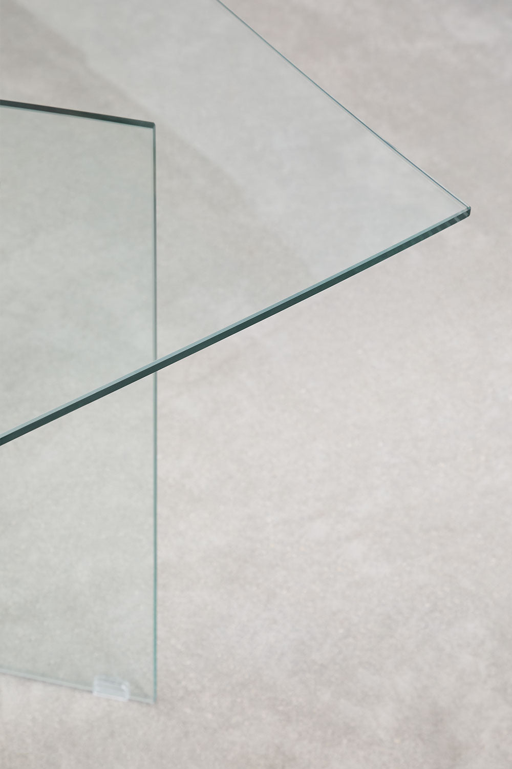 Table à manger rectangulaire 180x90 cm en verre trempé Purio