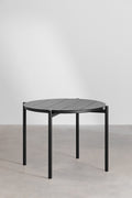 Table de salle à manger ronde Ø110 cm en aluminium Elton