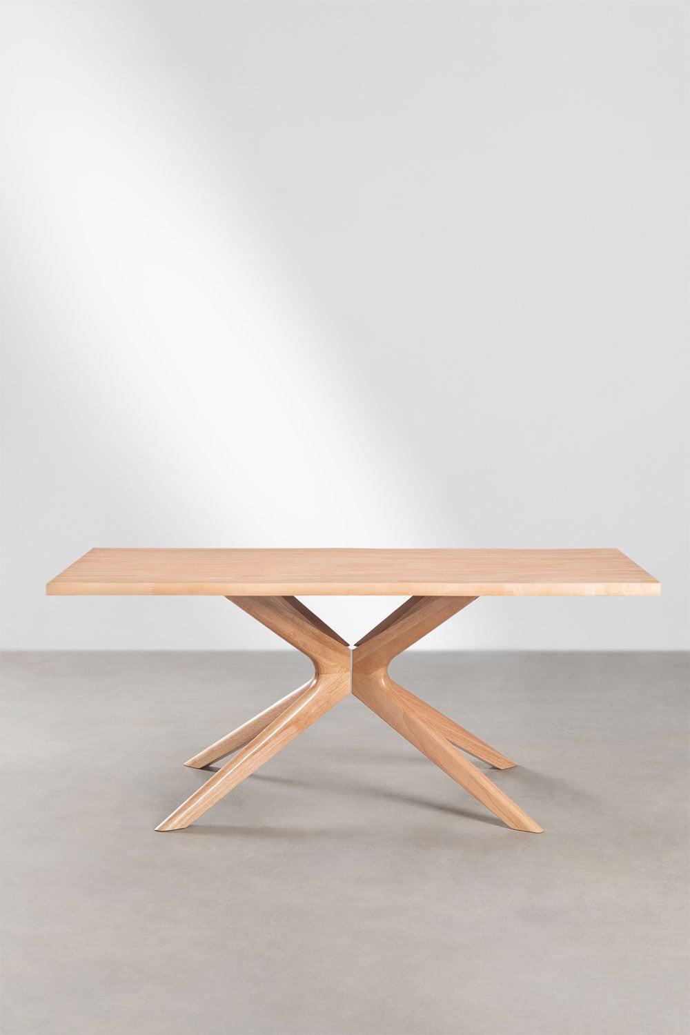 Table à manger rectangulaire 180x90 cm en bois Arnaiz