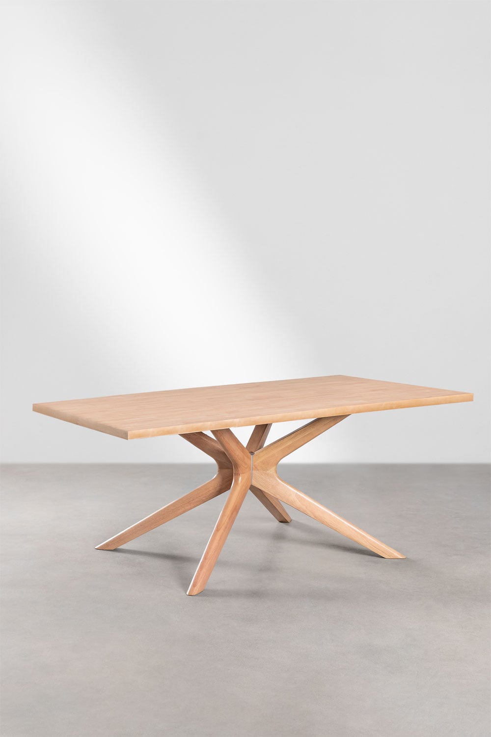 Table à manger rectangulaire 180x90 cm en bois Arnaiz