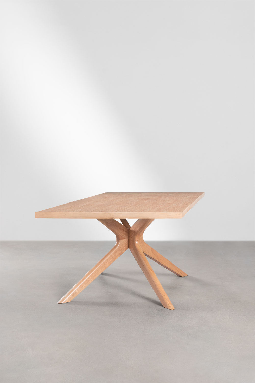 Table à manger rectangulaire 180x90 cm en bois Arnaiz