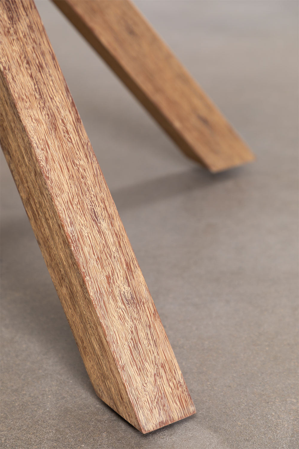 Table de salle à manger ronde en bois Naele