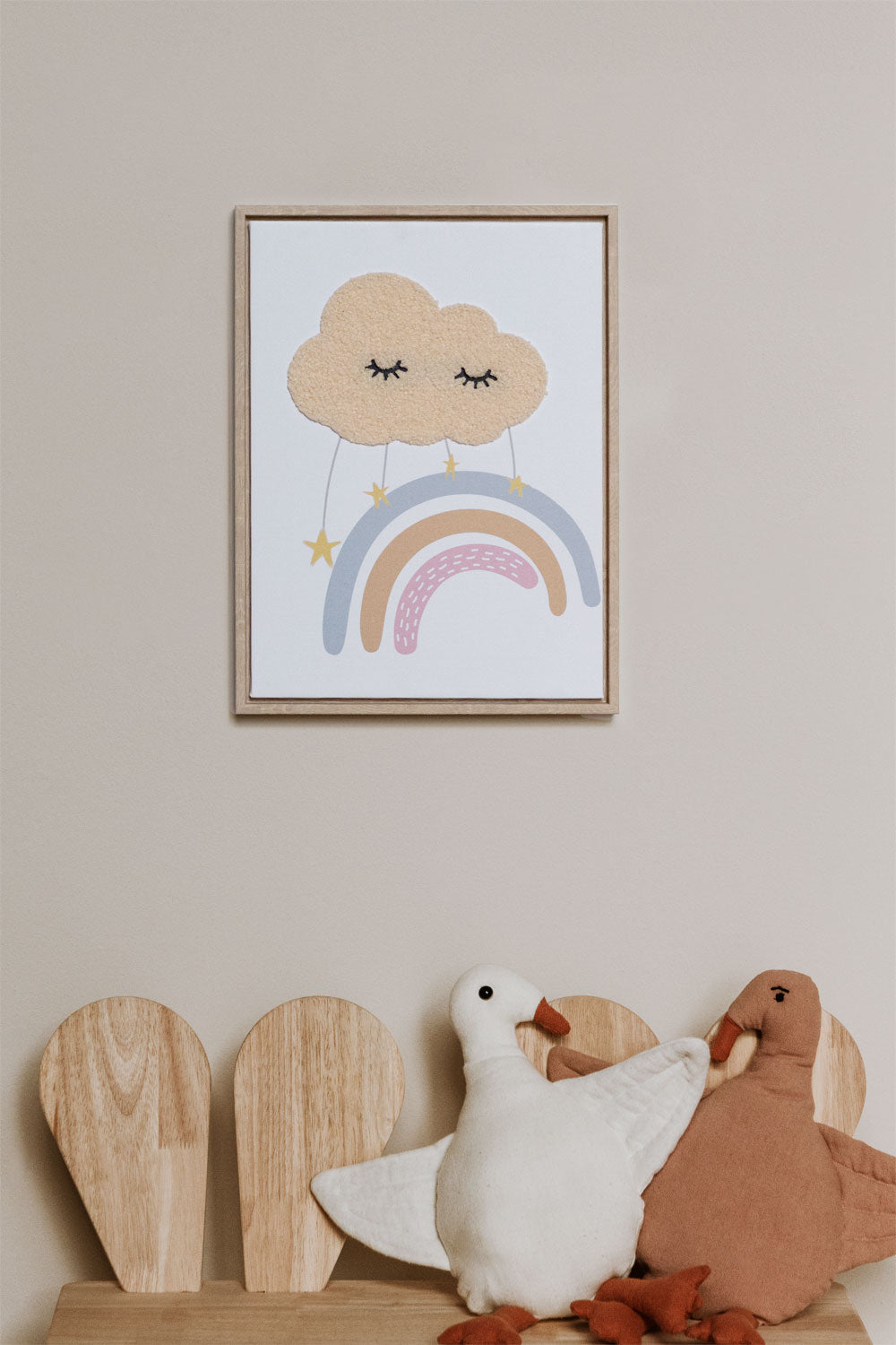 Cadre décoratif 30x40 cm avec texture textile Timoty Kids