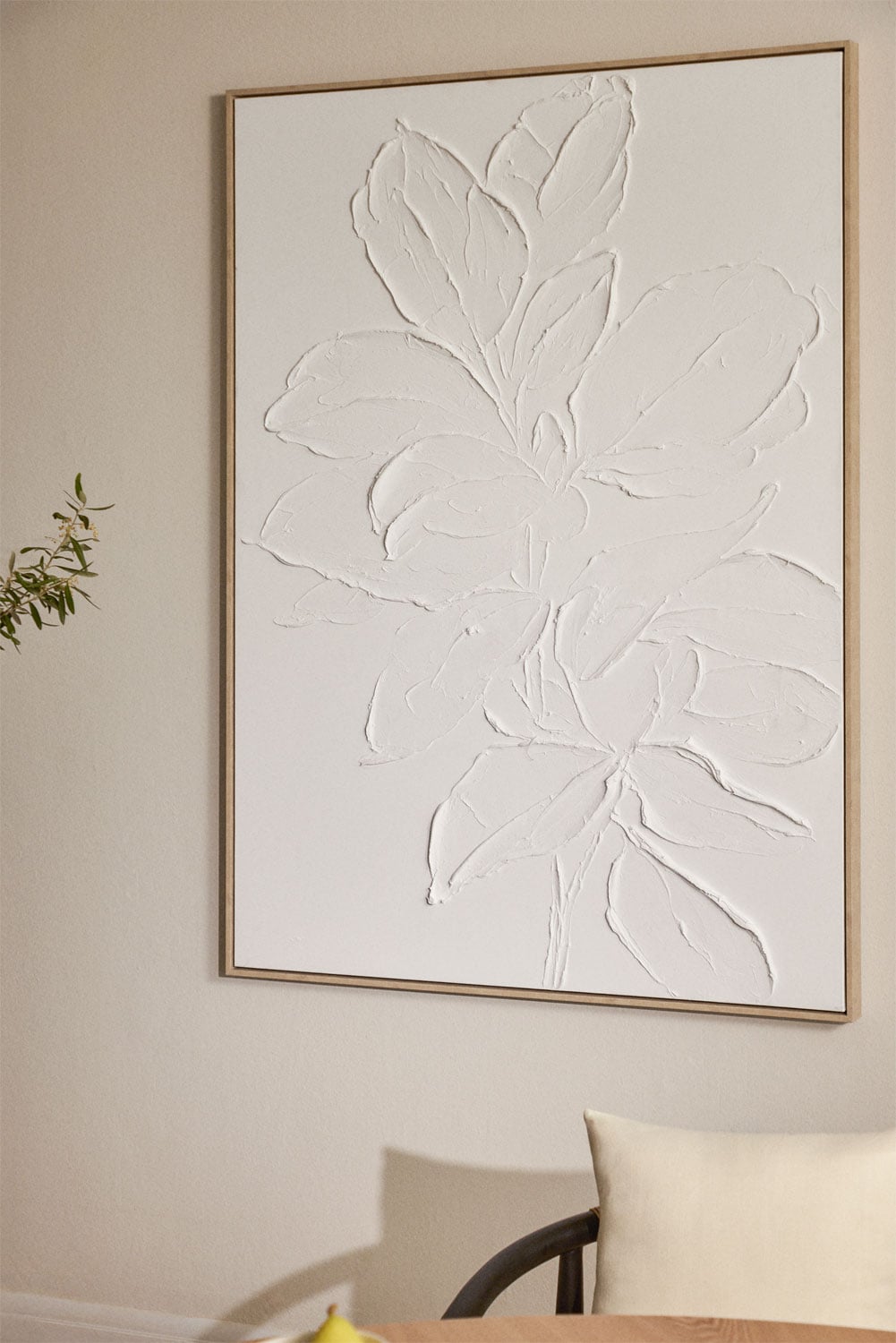 Tableau décoratif 100x140 cm peint à la main avec relief Cenfix 